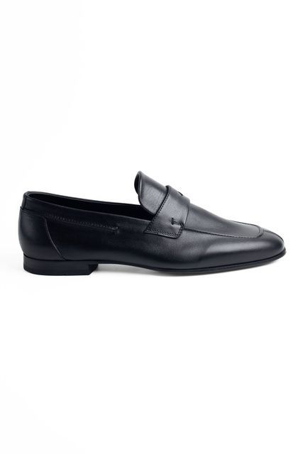 Лофери чоловічі шкіряні чорні L5608 Black фото