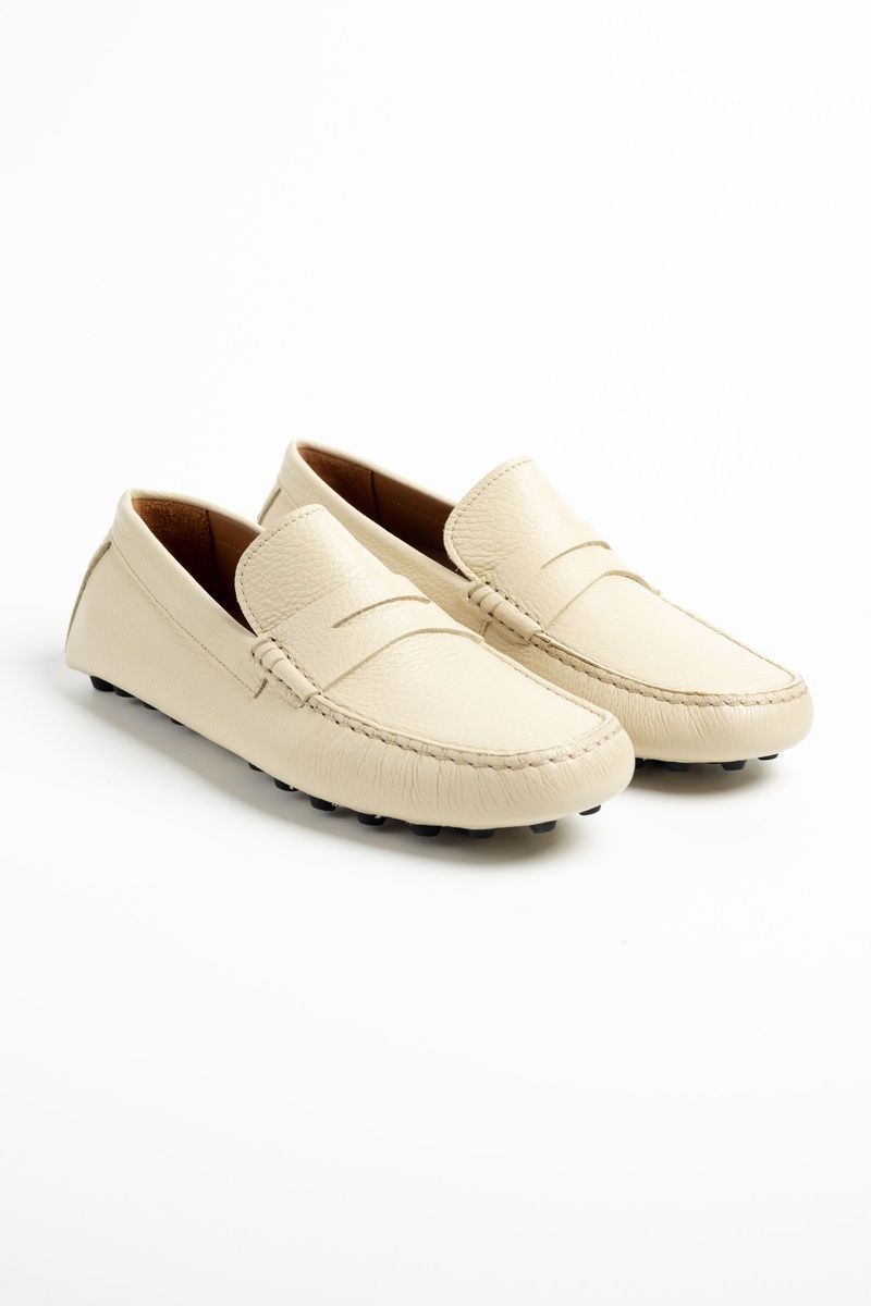Мокасини BM шкіряні бежеві 3185-E24 Beige фото