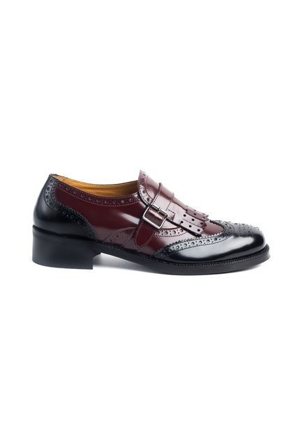 Лофери жіночі MAT 9603 Nero/Bordo фото
