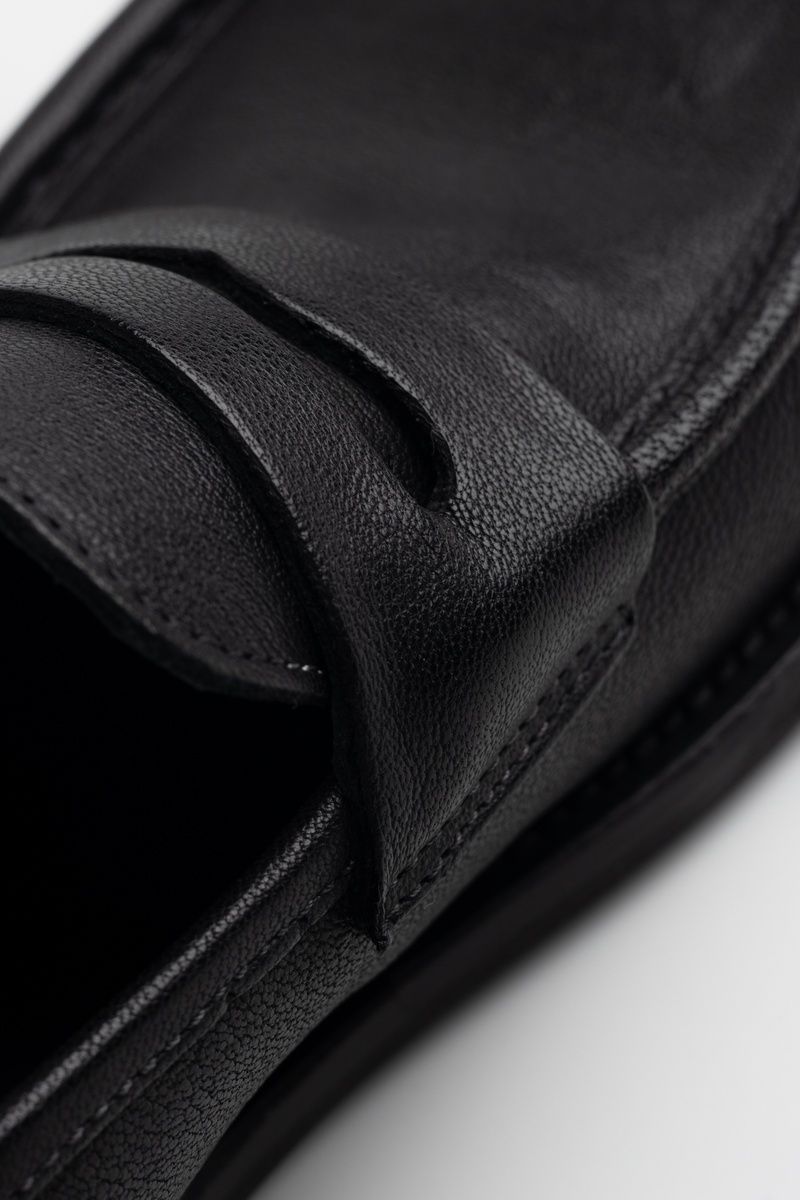 Лофери жіночі шкіряні чорні 9711 Nero фото
