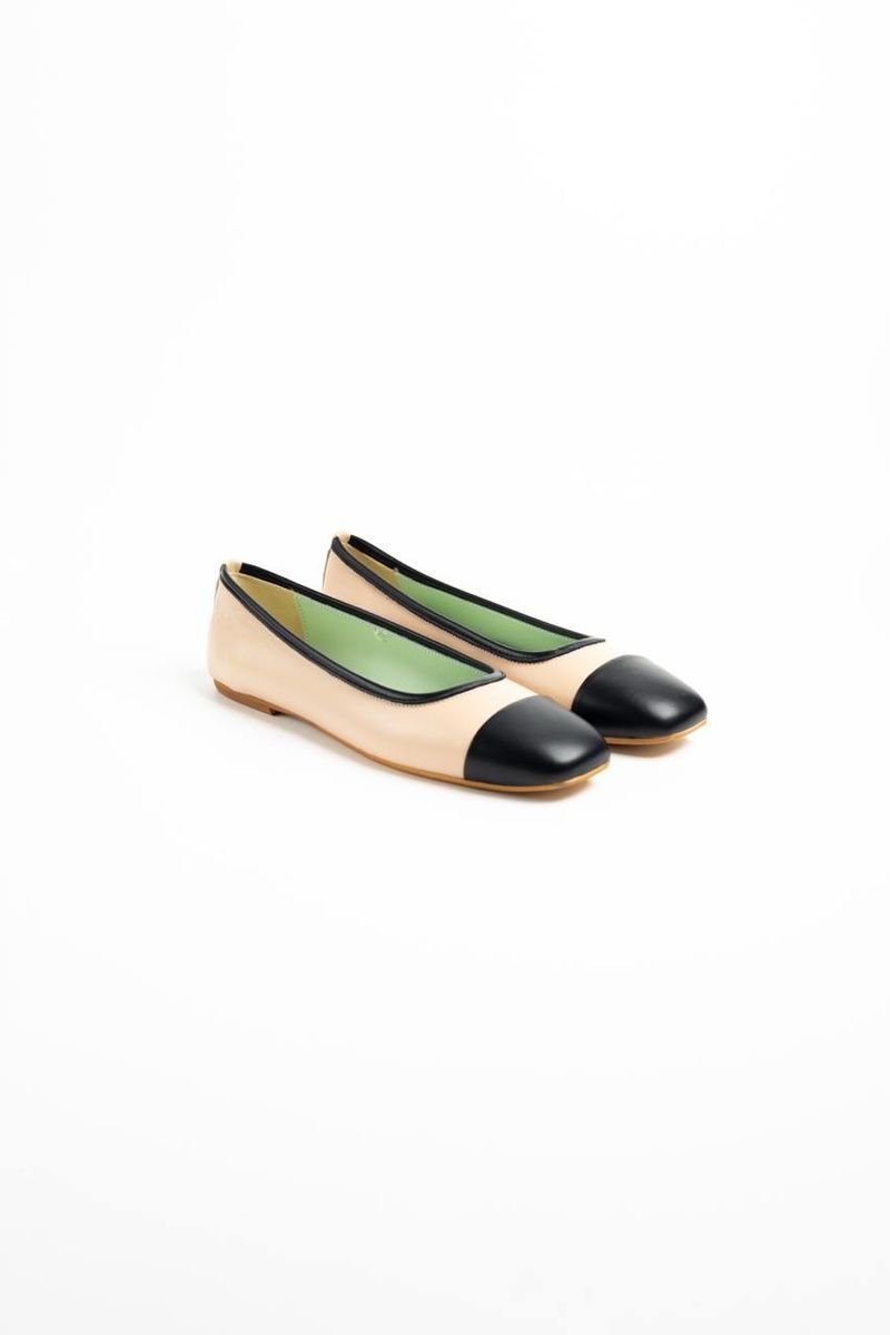 Балетки CF шкіряні пудрові 523 Cipria фото