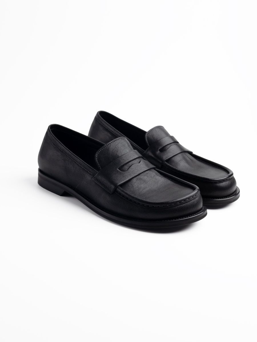 Лофери жіночі шкіряні чорні 9711 Nero фото