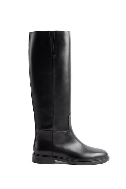Чоботи F шкіряні чорні 000404616 фото