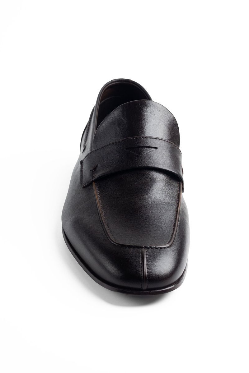 Лофери чоловічі шкіряні коричневі L5608 Brown фото